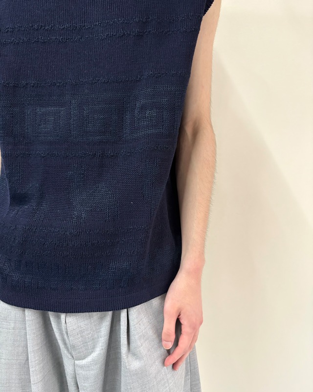 【DIRK BIKKENBERGS】nordic pattern knit vest