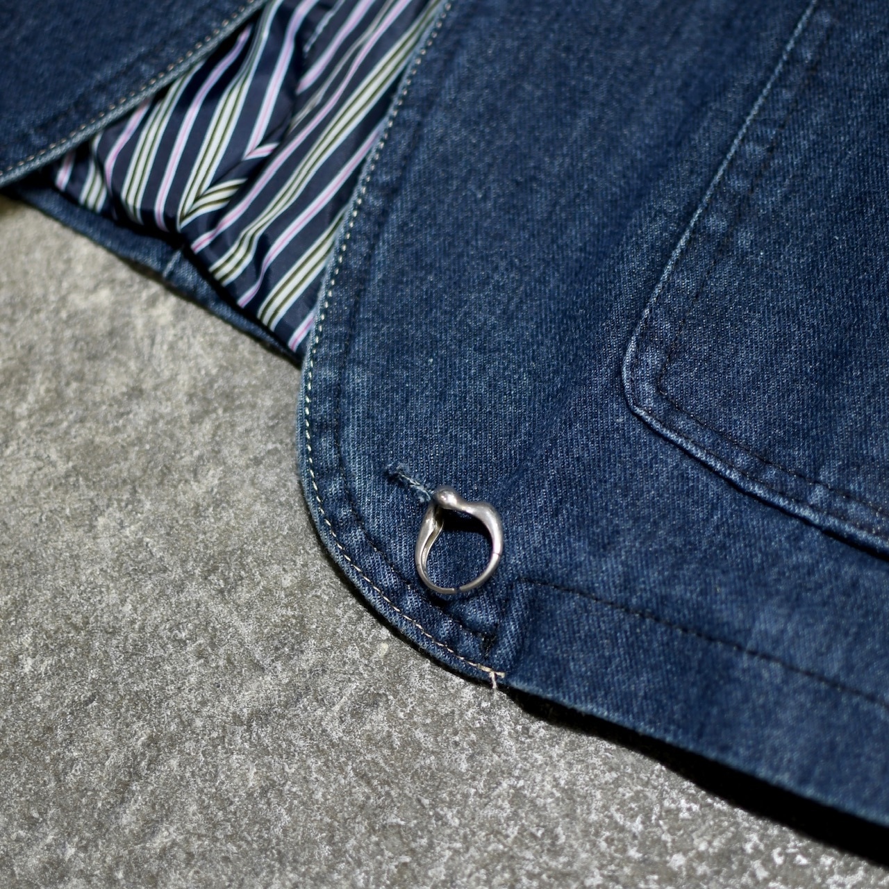 design denim tailored jacket
