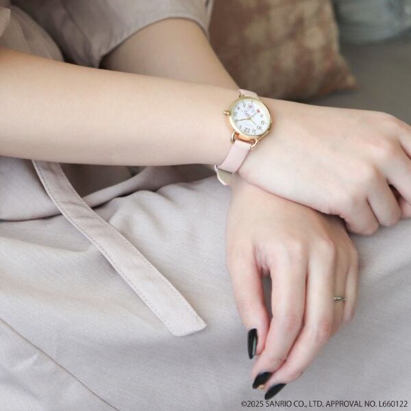 Field work フィールドワーク サンリオ キャラクターウォッチ ハート針 ハローキティ ピンク キッズ腕時計 SNR001-1