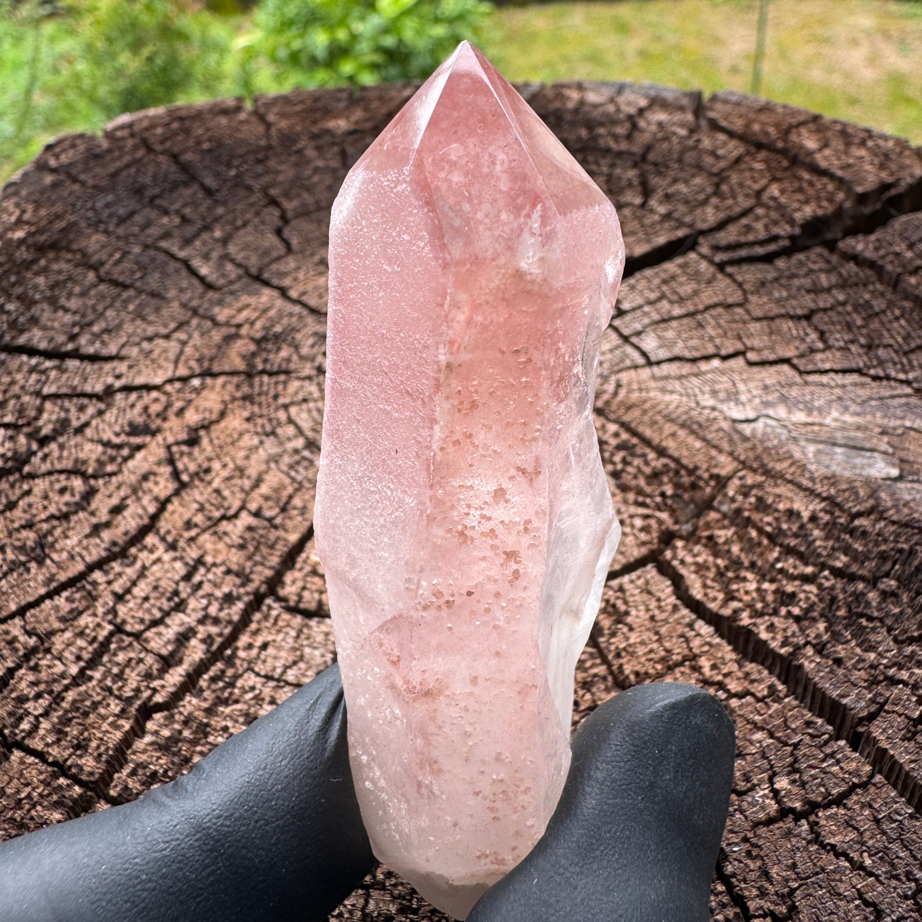 レインボー入りピンクレムリアンシード ピンクレムリアンシード ブラジル産 レムリアンシード クリスタル 原石