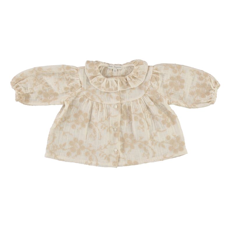 LAST1【maison marelle】Romper CARNOT- linen short sleeves