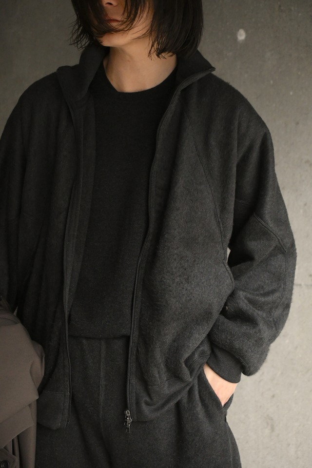 blurhms /  Pe/Silk Fleece Track Jacket (HeatherBlack)