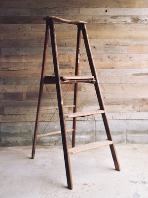 Antique wood ladder