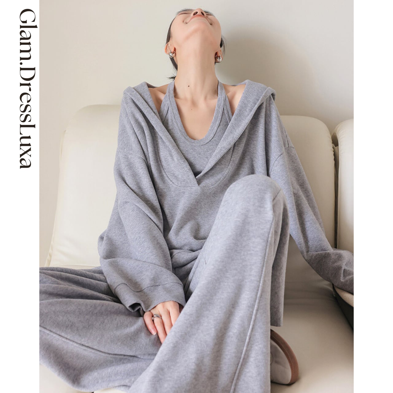 Relax Halter 3ピースSetup/2color_ST383