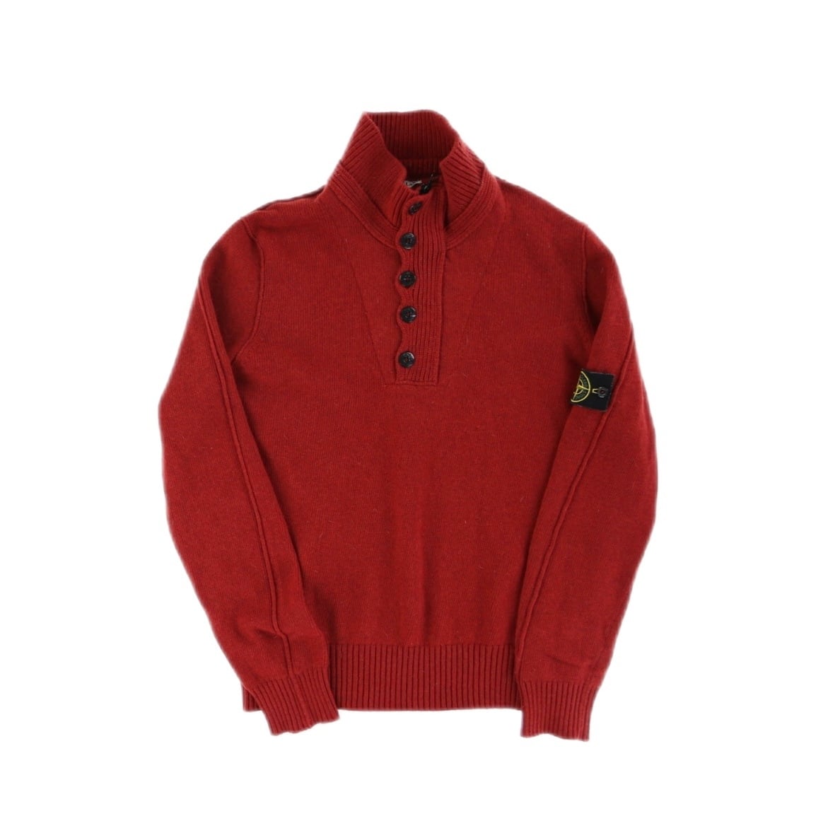 STONE ISLAND ハーフボタン ウールニットセーター【CU-3733】 | cv