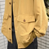 design smooth blouson mustard