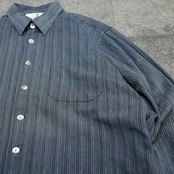 multi stripe jacquard weave shirt