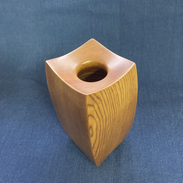 屋久杉一輪挿し　四角