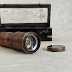 望遠鏡　革張り　木製ケース入り　英国ヴィンテージ　海洋　ハンドヘルド 19ote23-2