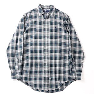 【極美品】80s Ralph Lauren special cotton shirt extra condition / ラルフローレン スペシャル コットン シャツ 長袖 ビッグサイズ サイズM グリーン エクストラコンディション
