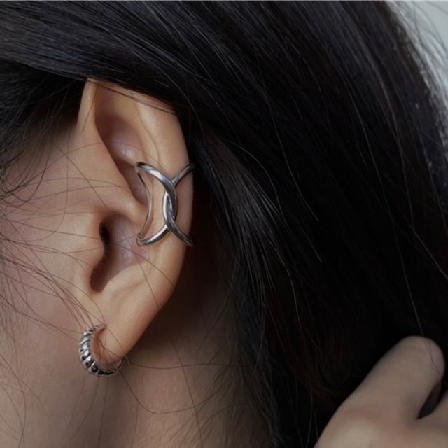 S925 longer ear cuff(silver/gold)