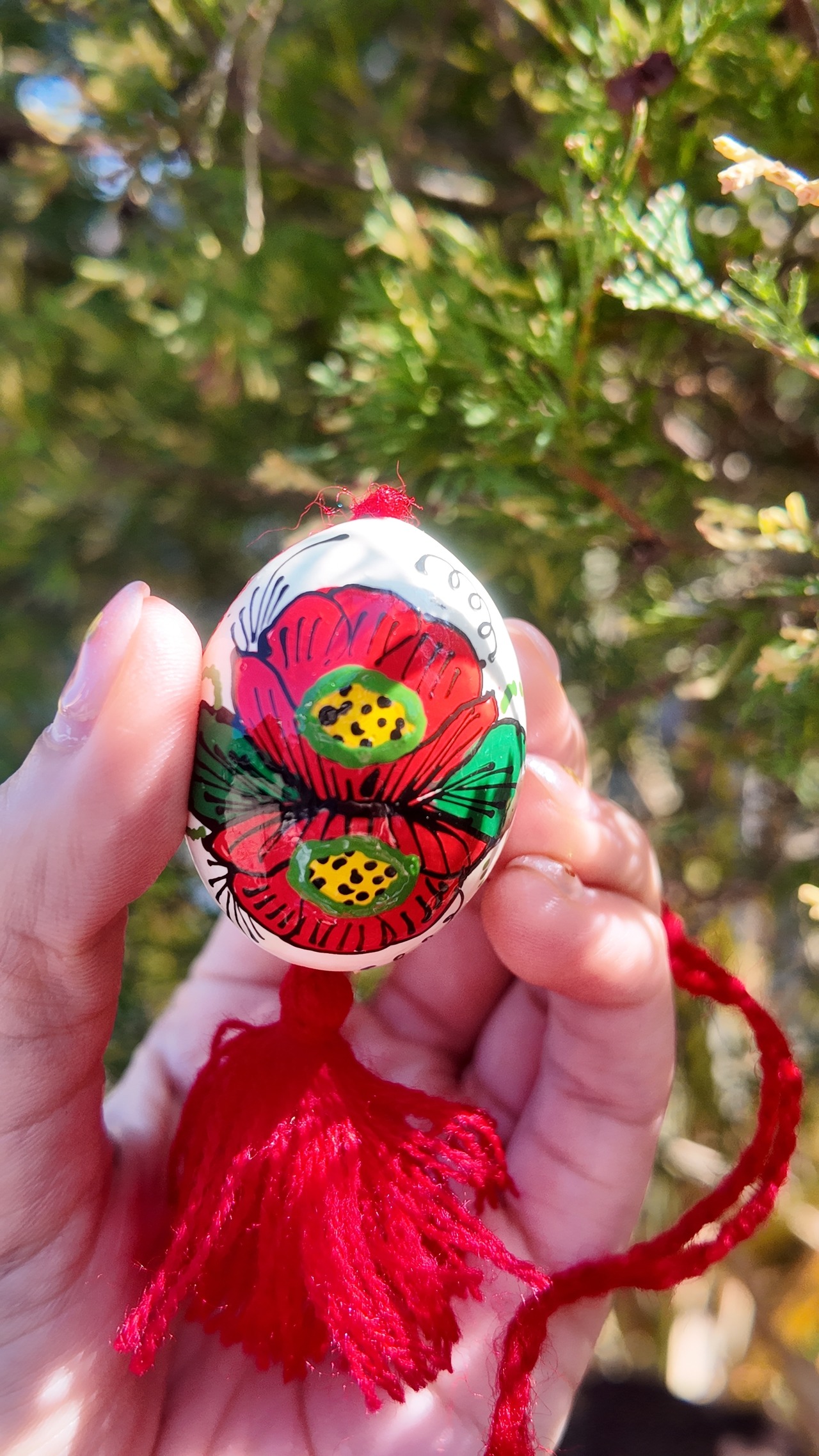 装飾用木製プィサンカ　小（イースターエッグ）　コロミヤモデル　 - 15