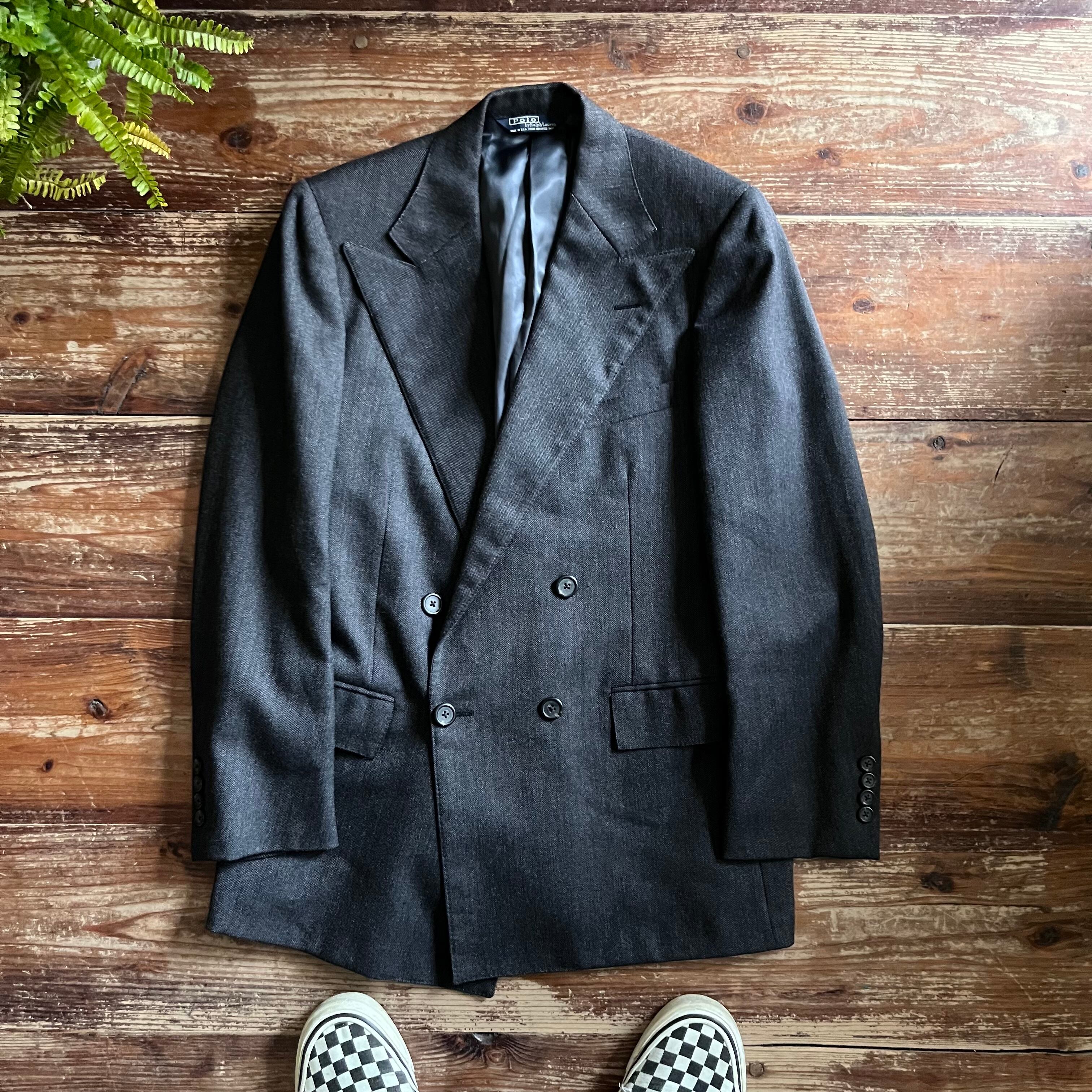 Circa 80's POLO by RALPH LAUREN Double Breasted Sport Coat Wool Jacket/2