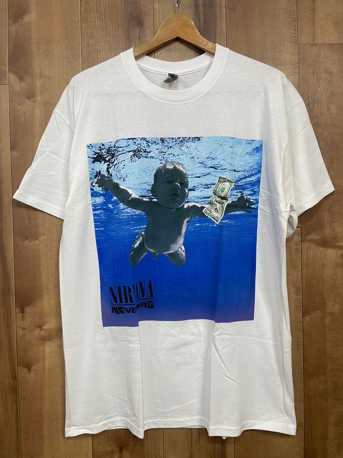 90s Nirvana ニルヴァーナ NEVERMIND ホワイトTシャツ  L