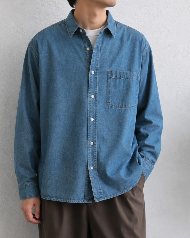 【Select】ルーズフィットこなれデニムシャツ　(260466)