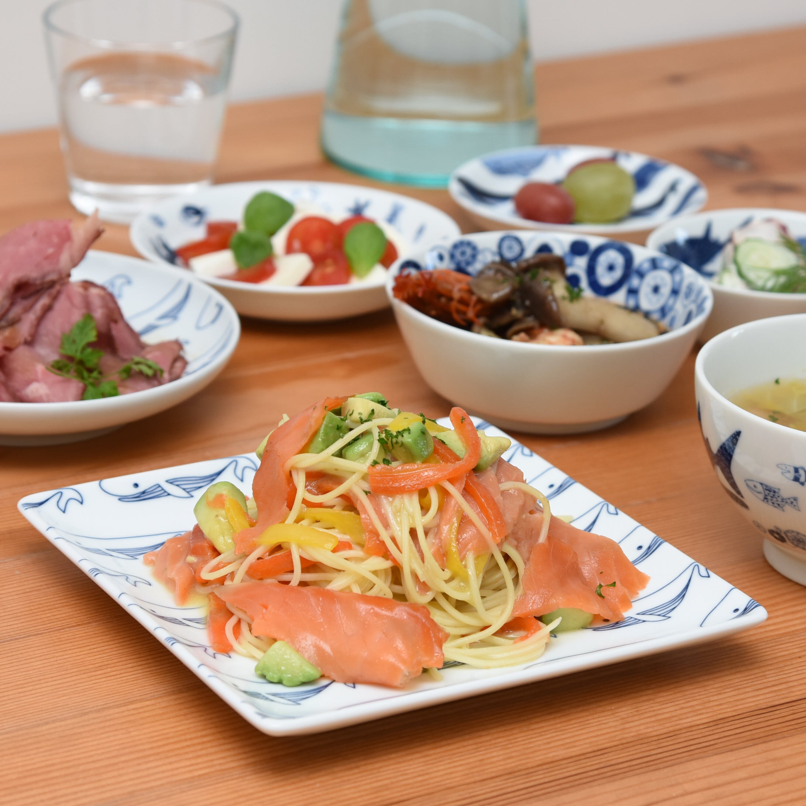 波佐見焼】【natural69】【cocomarine×Janke】【正角皿】 ココマリン