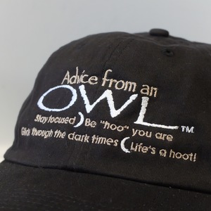 From USA "ADVICE FROM OWL EMBROIDERED CAP"