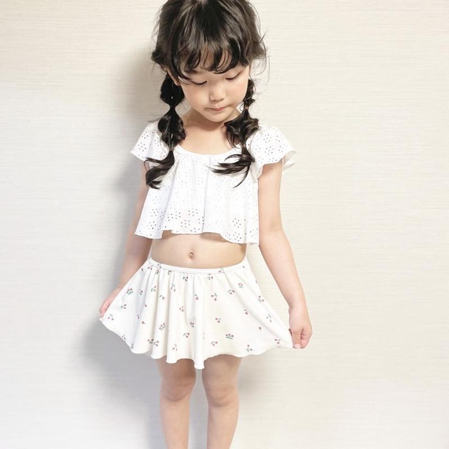 coto cotte | ひらひら セパレート 水着 キッズ ベビー 80cm 90cm 100cm 110cm 722-460050 フリル 子供用