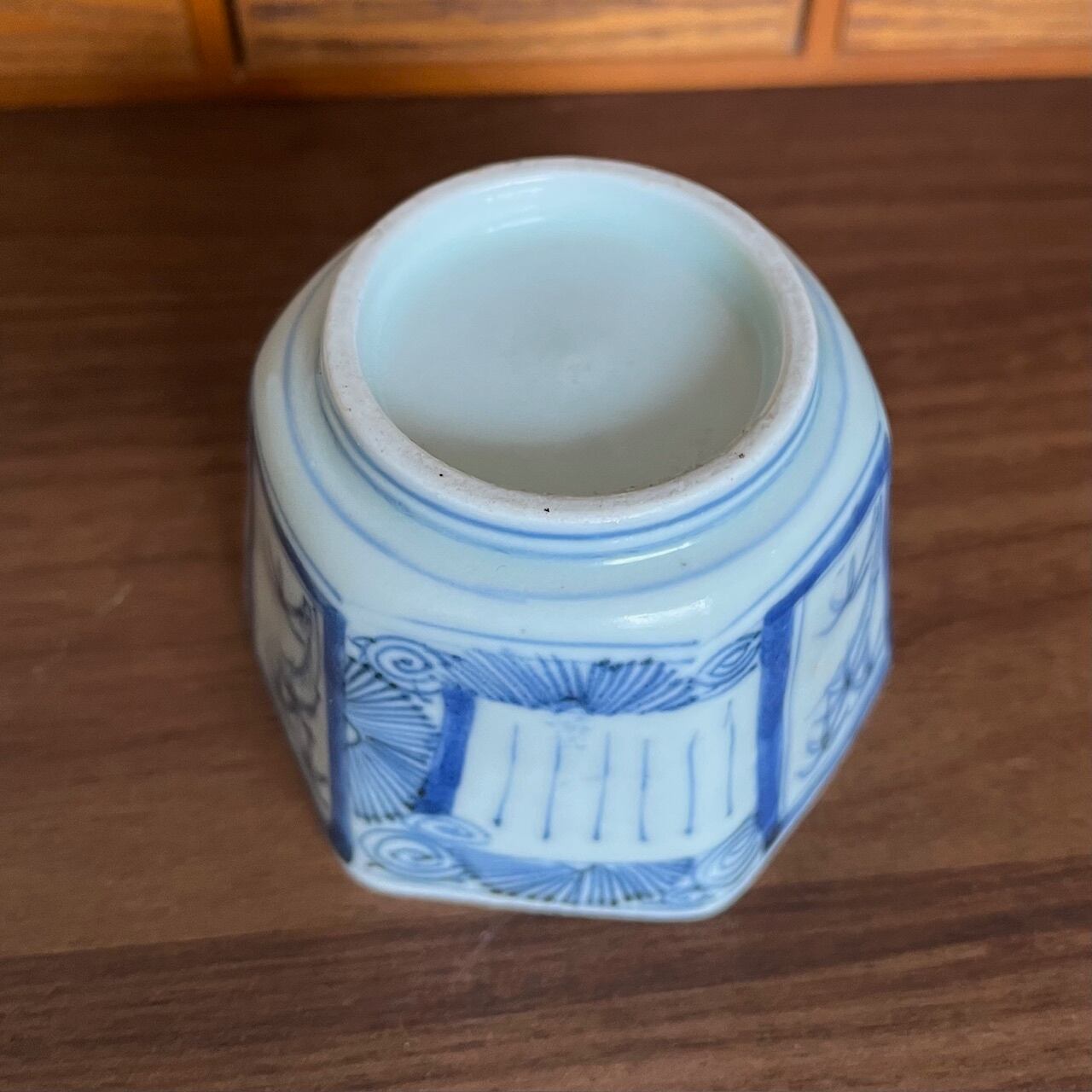 初期伊万里に近い時代 古伊万里染付六角向付（1客・バラ売り）no.A
