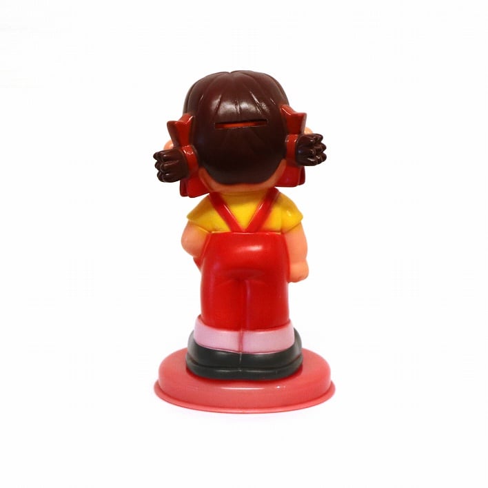 不二家・ペコちゃん・人形・貯金箱・台座付・No.190609-24・梱包サイズ