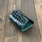 クロコダイル コンパクトウォレット ダークキプロス