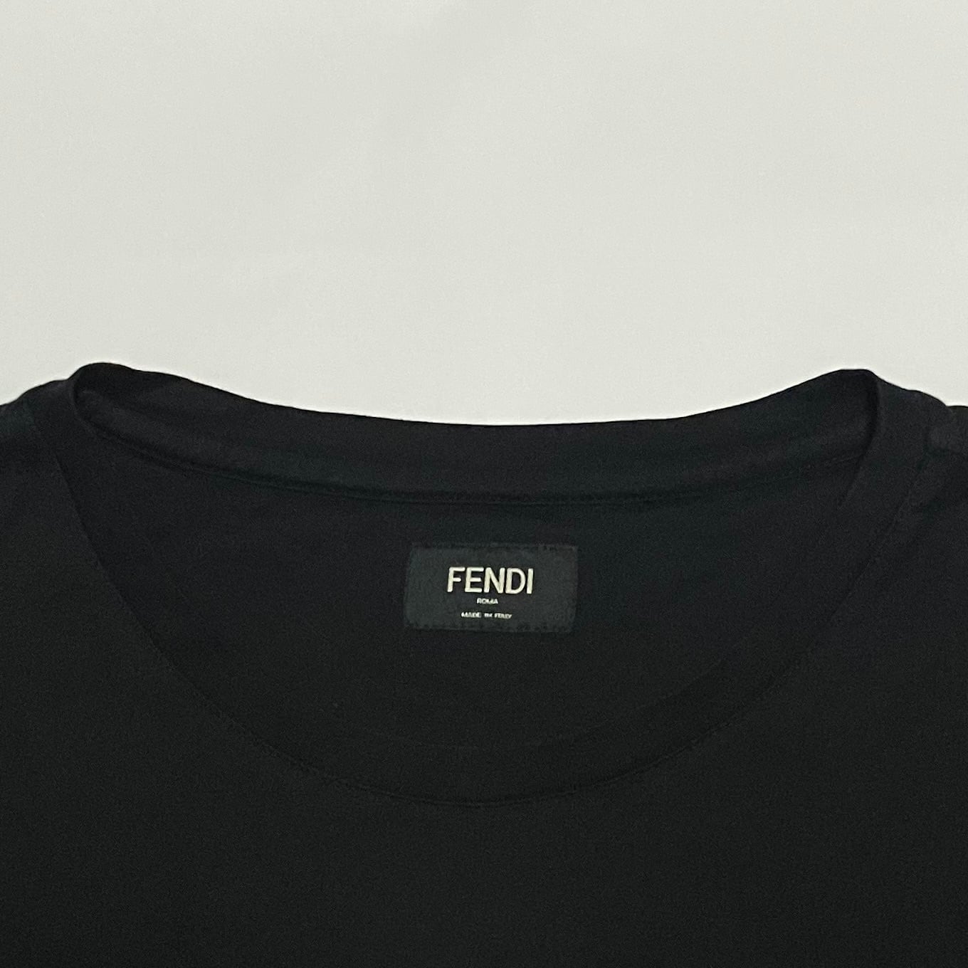希少】FENDI×Karl Lagerfeld コラボTシャツ Karlito 刺繍ロゴ スタッズ