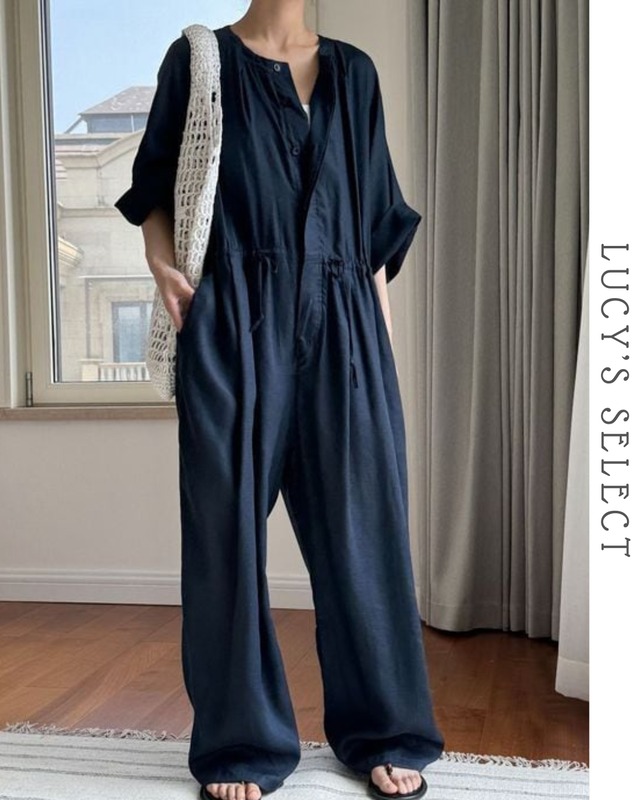 drawstring jumpsuit   A1648