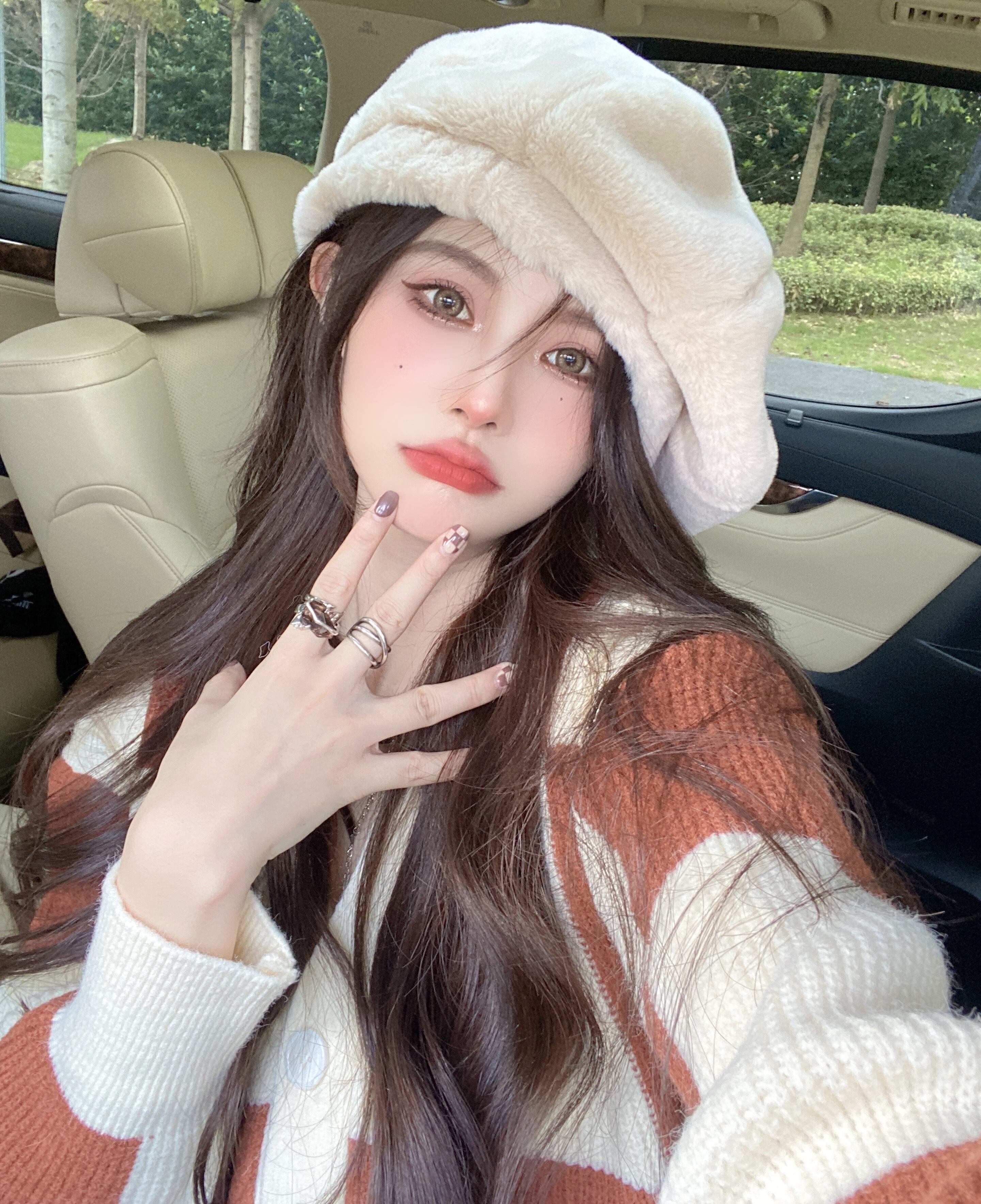 カラーストライプセーター コート オータムルーズカジュアルジャケット ニットカーディガン ロング 秋物 ガールズファッション29369402468