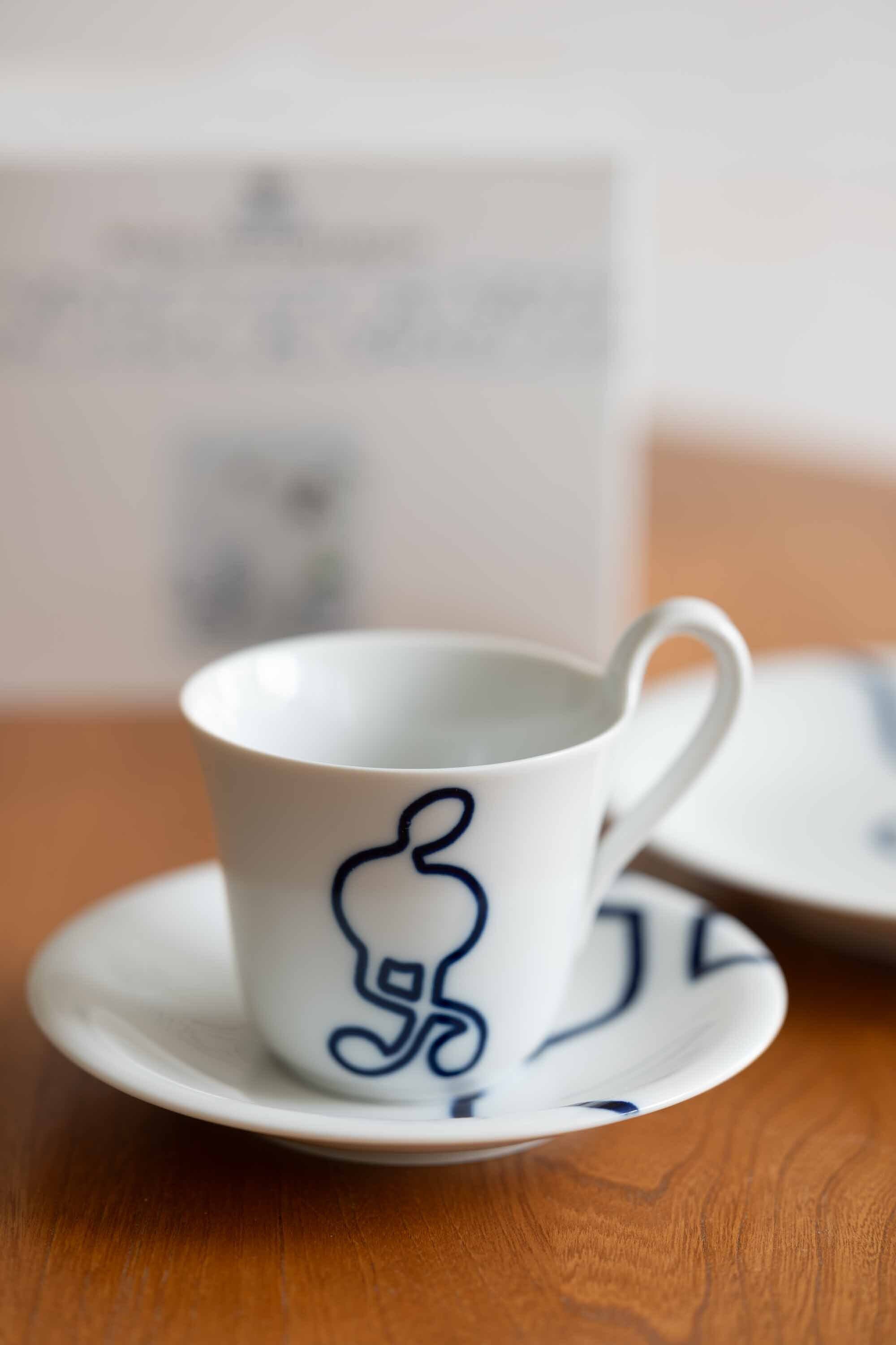 ロイヤルコペンハーゲン ムジカシリーズ カップ&ソーサー ケーキプレートのトリオ 柄タイプ2