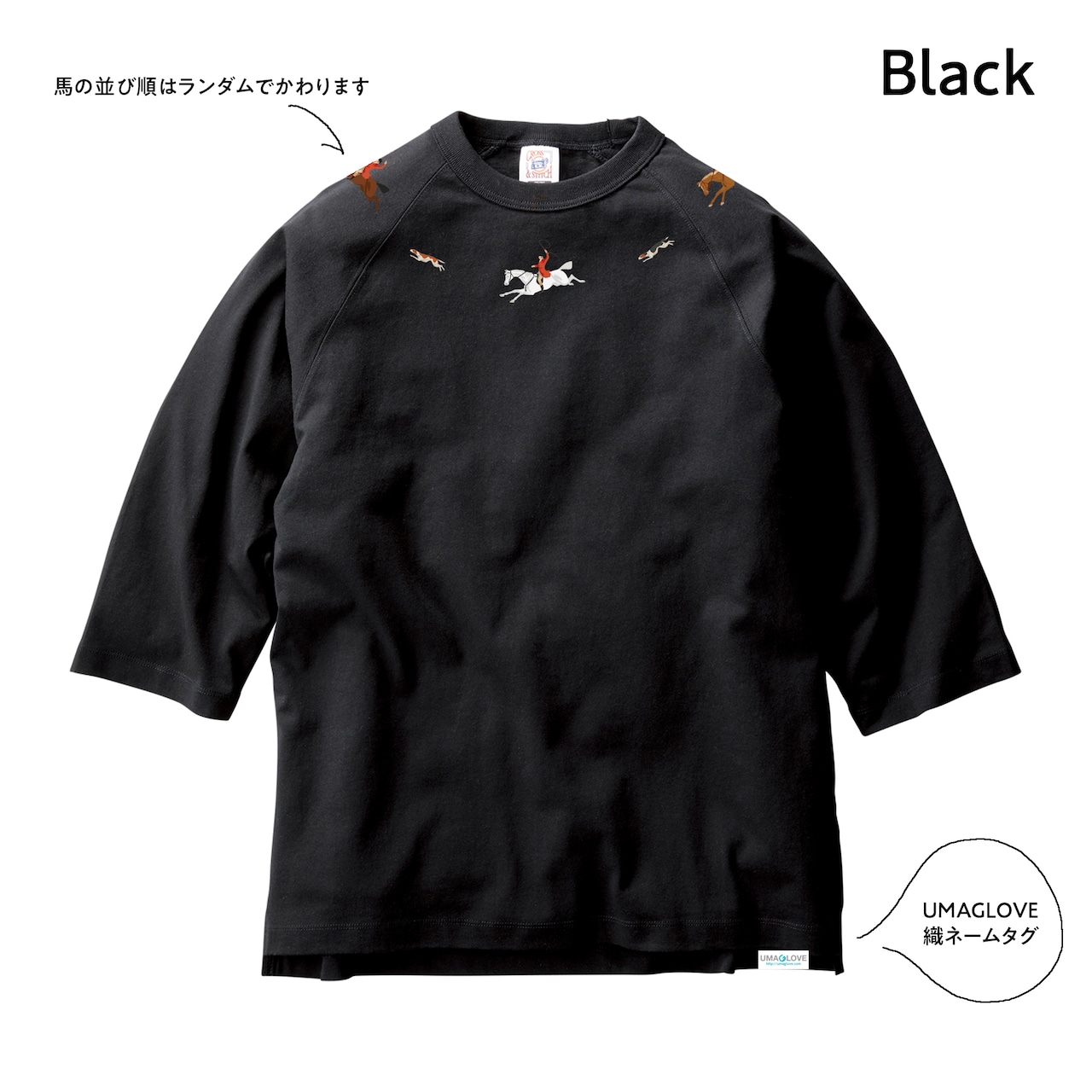 《Clearing a Ditch》七分袖リラックスラグランTシャツ
