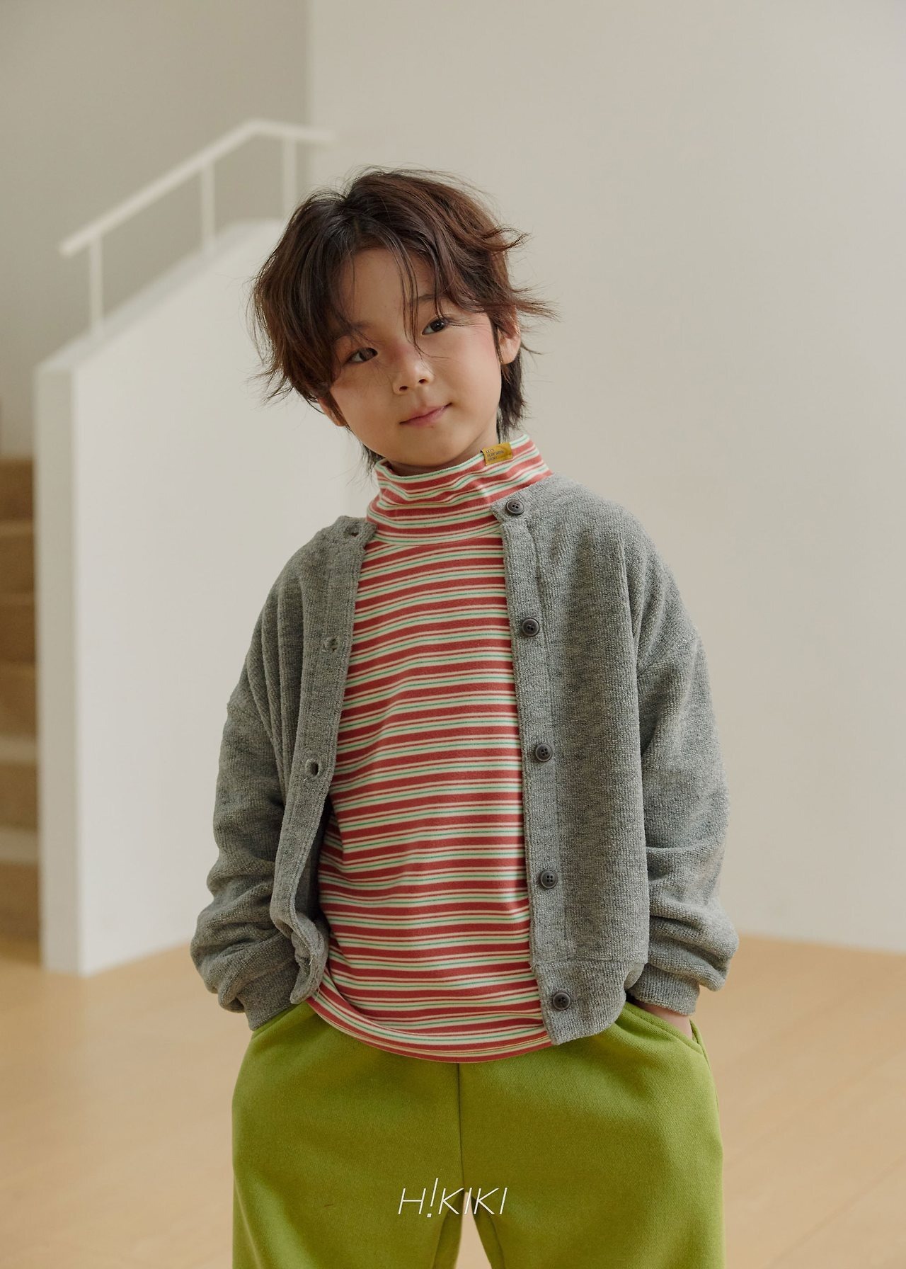 HIKIKI［取寄］stripe big turtle tee 26winter