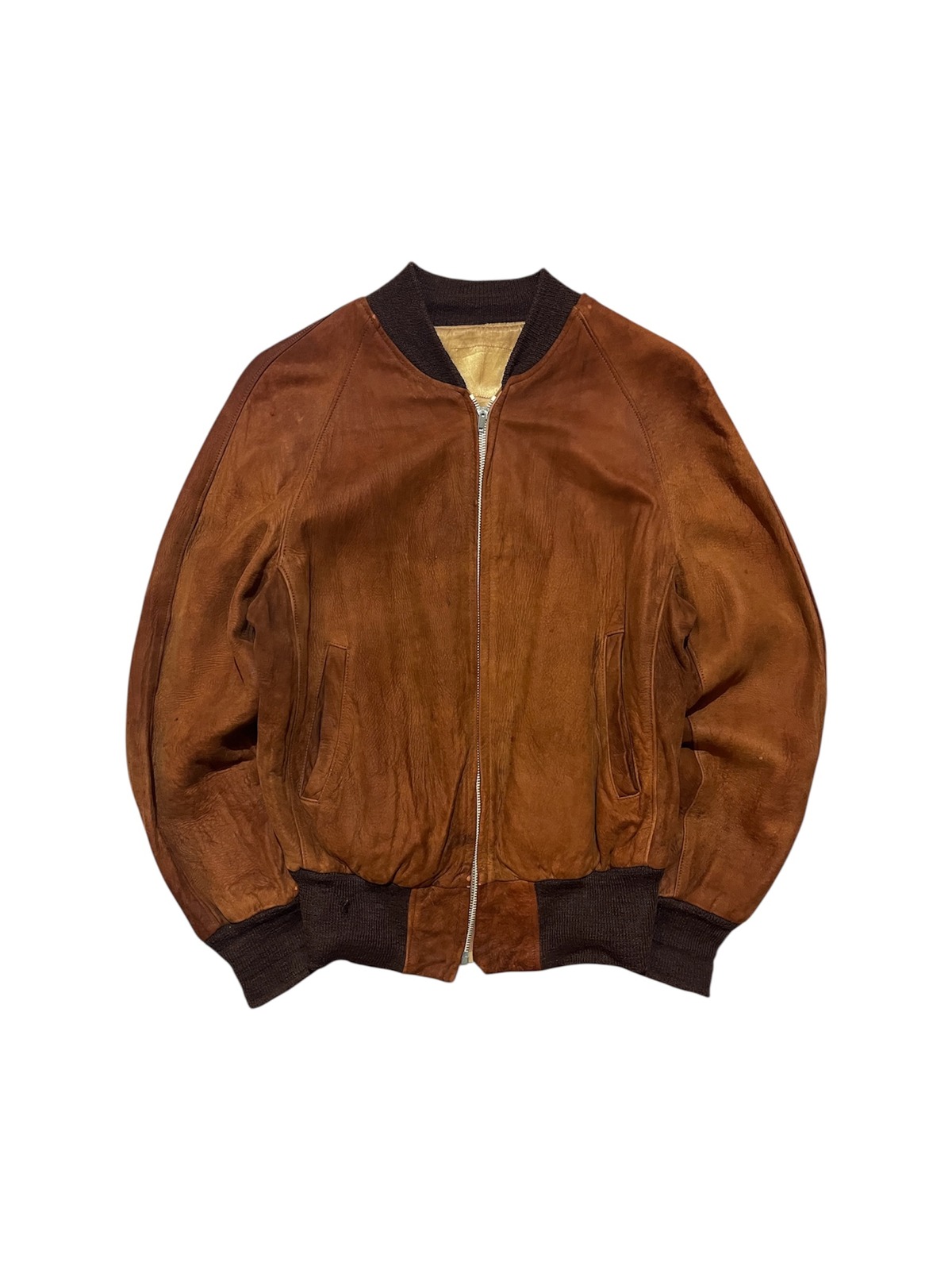 50s Nubuck Leather Sports Jacket 50年代 ヌバックレザースポーツ 