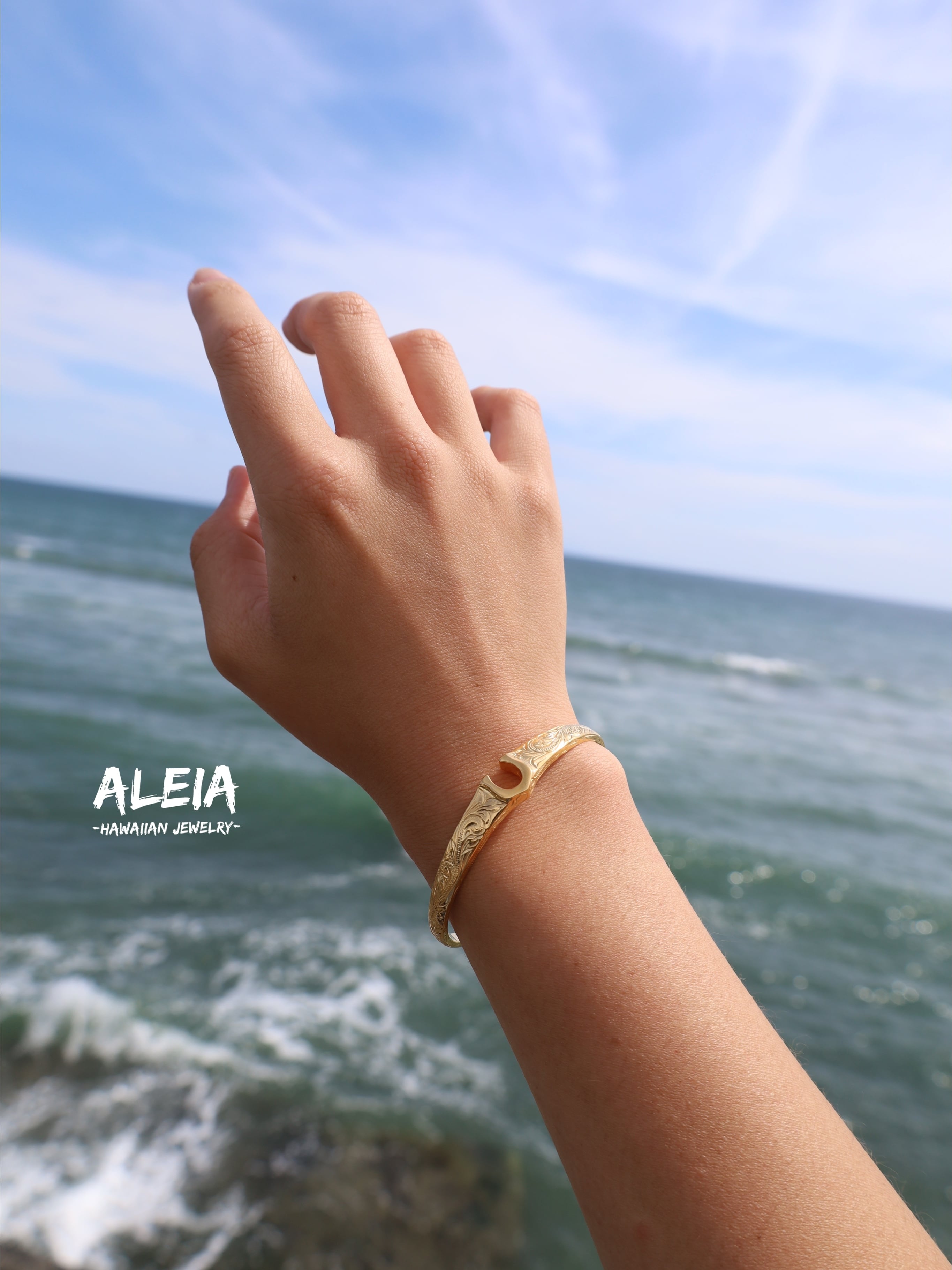 刻印可能》ホースシューバングル [316L] ハワイアンジュエリー | ALEIA