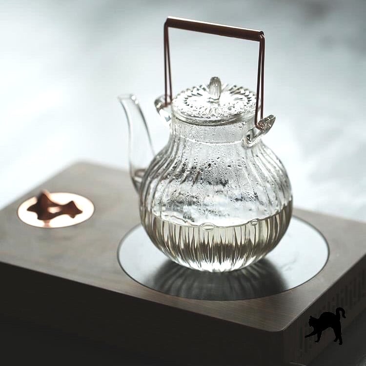 耐熱ガラス製 菊花ティーポット 茶壷 | 台湾茶、烏龍茶専門店 LIO茗茶