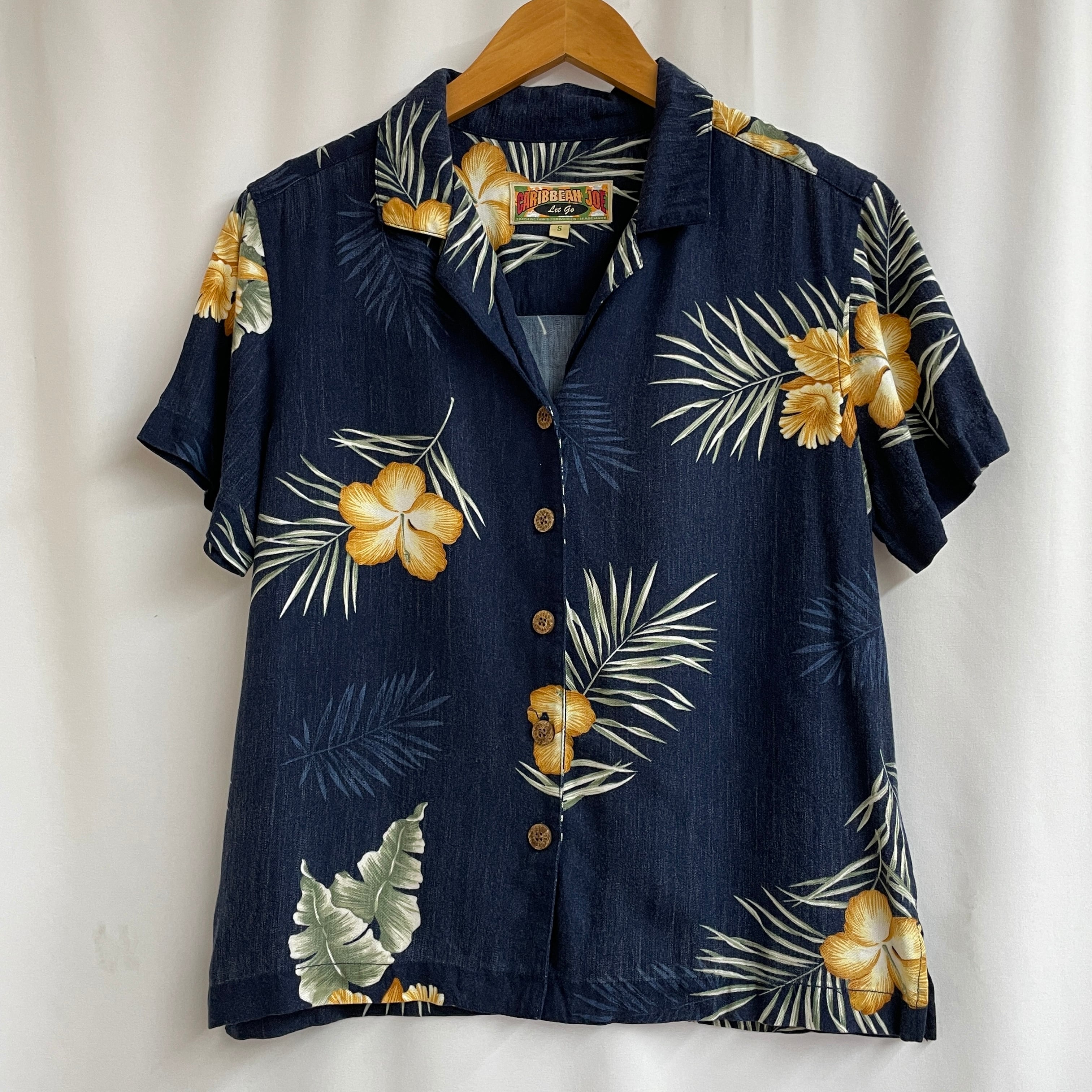 Vintage aloha shirt ヴィンテージ　アロハシャツ　オープンカラーココナッツボタン | no pain no  gain(ノーペインノーゲイン) | 東京　表参道の古着屋
