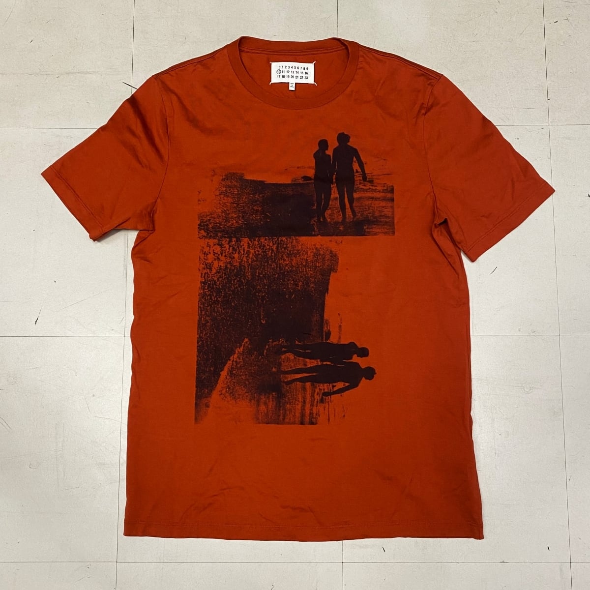 Maison Margiela メゾンマルジェラ tシャツ オレンジ SIZE：48 【中 