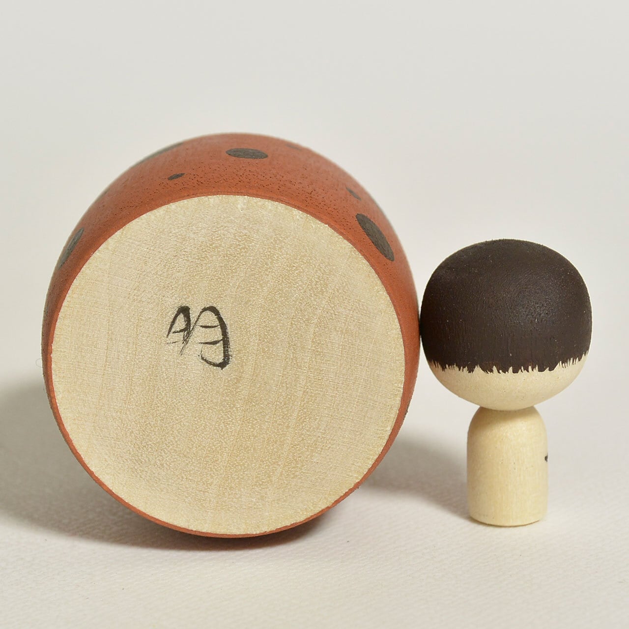 ドットちゃんえじここけし 約1.5寸 約4.5cm 鈴木明 工人（作並系