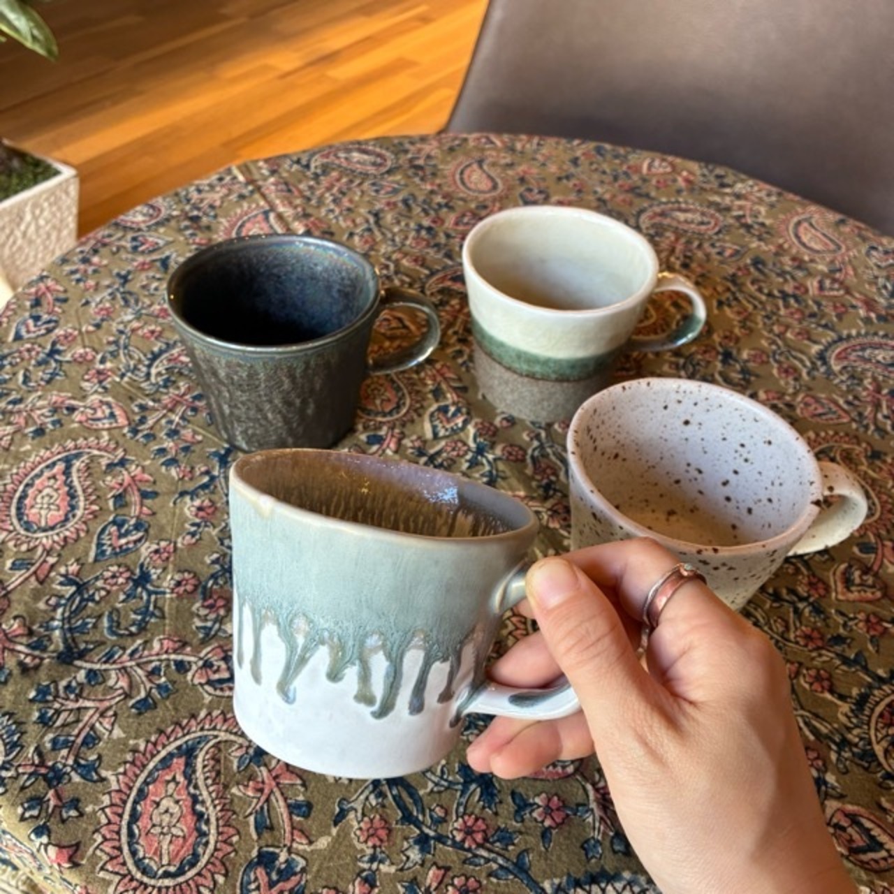 Craft mug　クラフトマグカップ　全4色　300ml　美濃焼　粉引　燻　青梨　灰緑　コーヒーカップ　珈琲　ギフト　贈り物　プレゼント