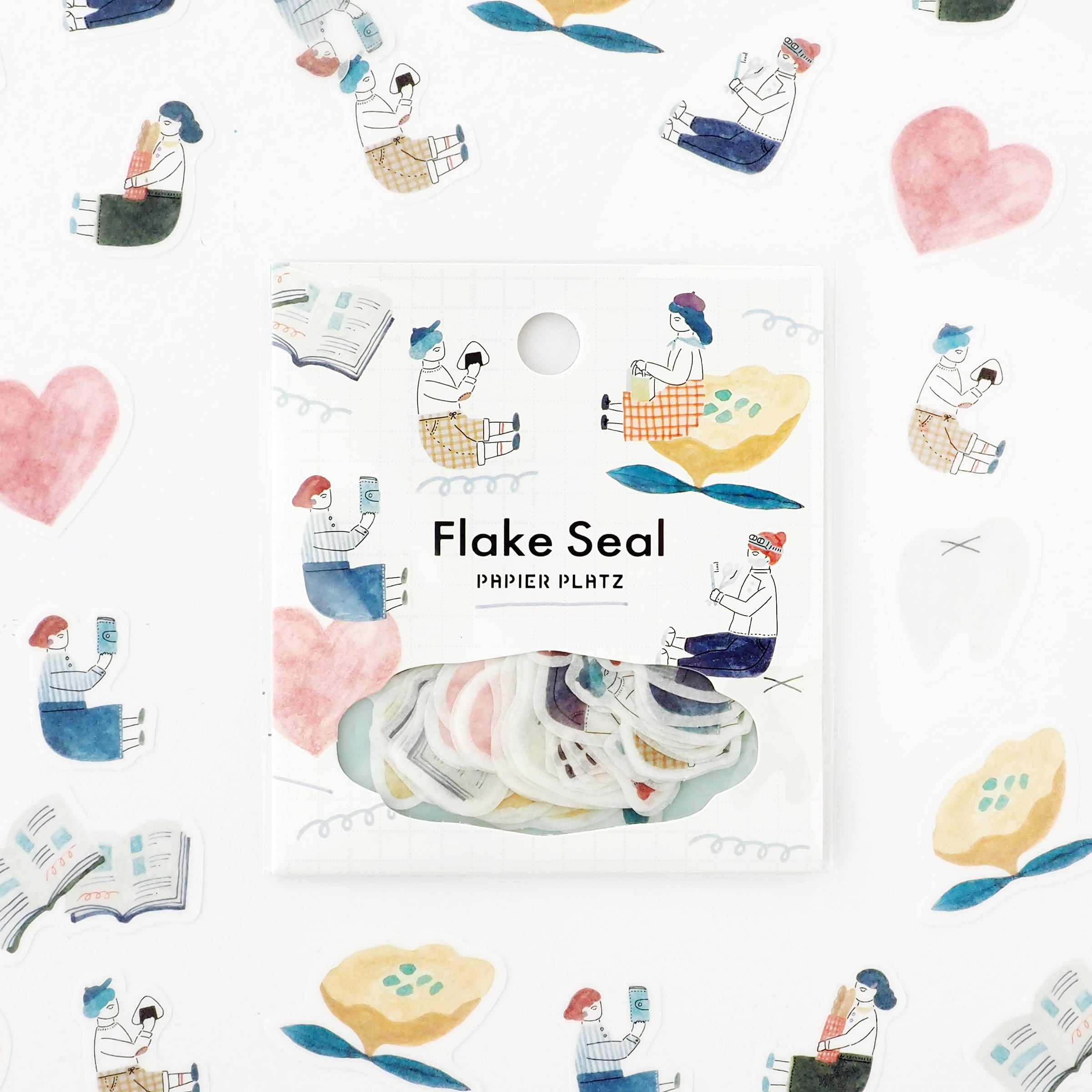 座ってるちゃんの住む街｜フレークシール | ASANEL