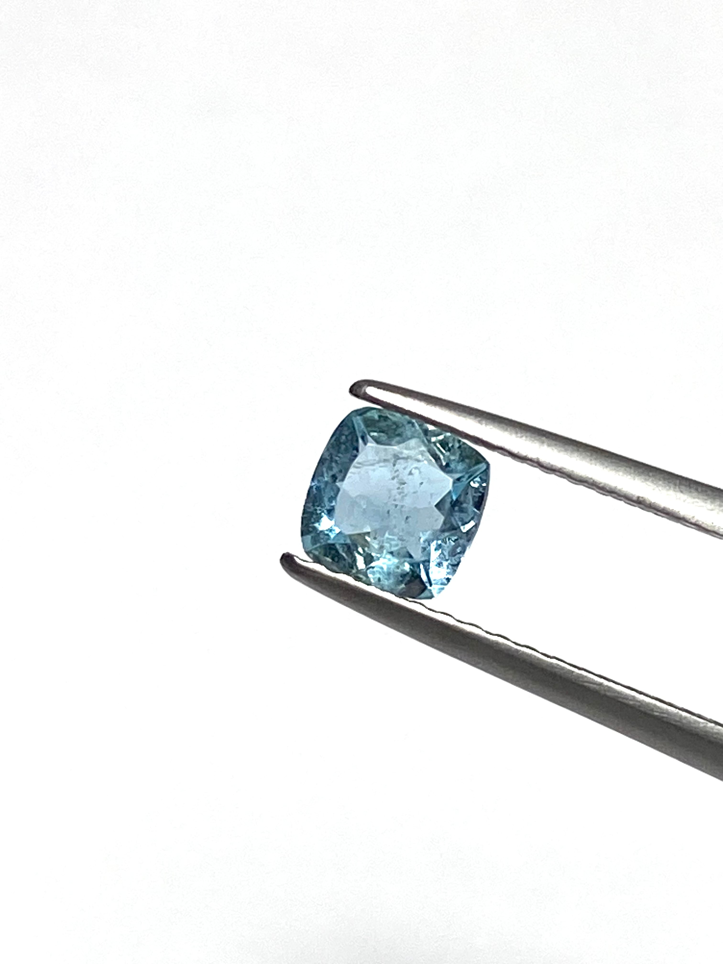 高品質　ブラジル産　アクアマリン　月　ムーン　透け感　キラキラ　天然色 7.【虹】アクアマリン(ブラジル産)［No.HA-2323］ | デザインアトリエ