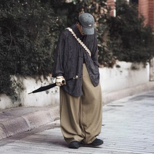 Damage processed long sleeve shirt 0420