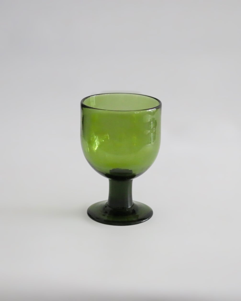 星耕硝子 伊藤嘉輝 短脚ワイングラス 緑 | artstellas器物家