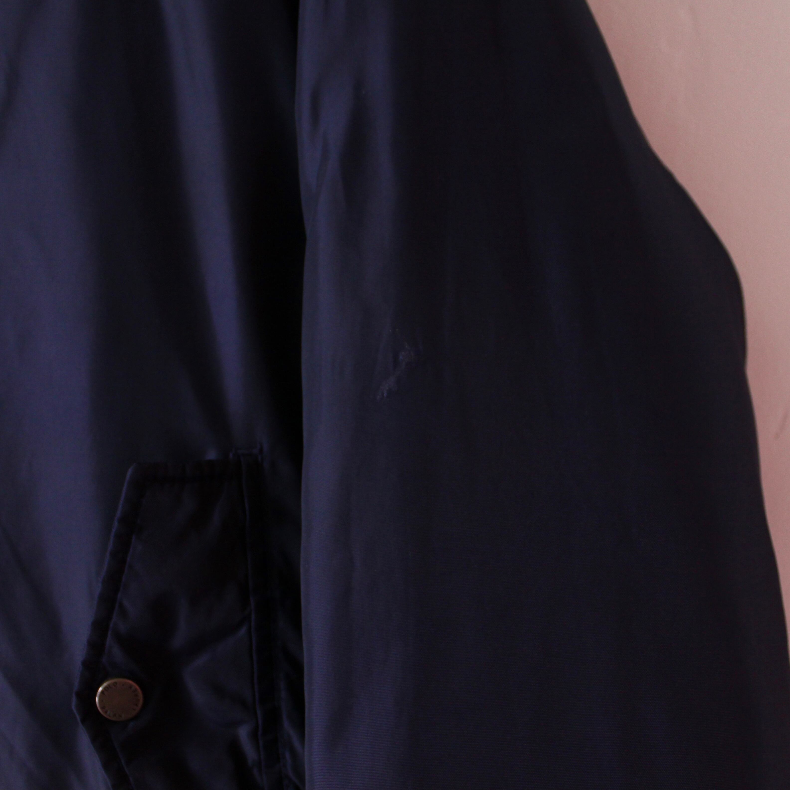 0797. 1990's Polo Ralph Lauren Reversible down jacket black × navy