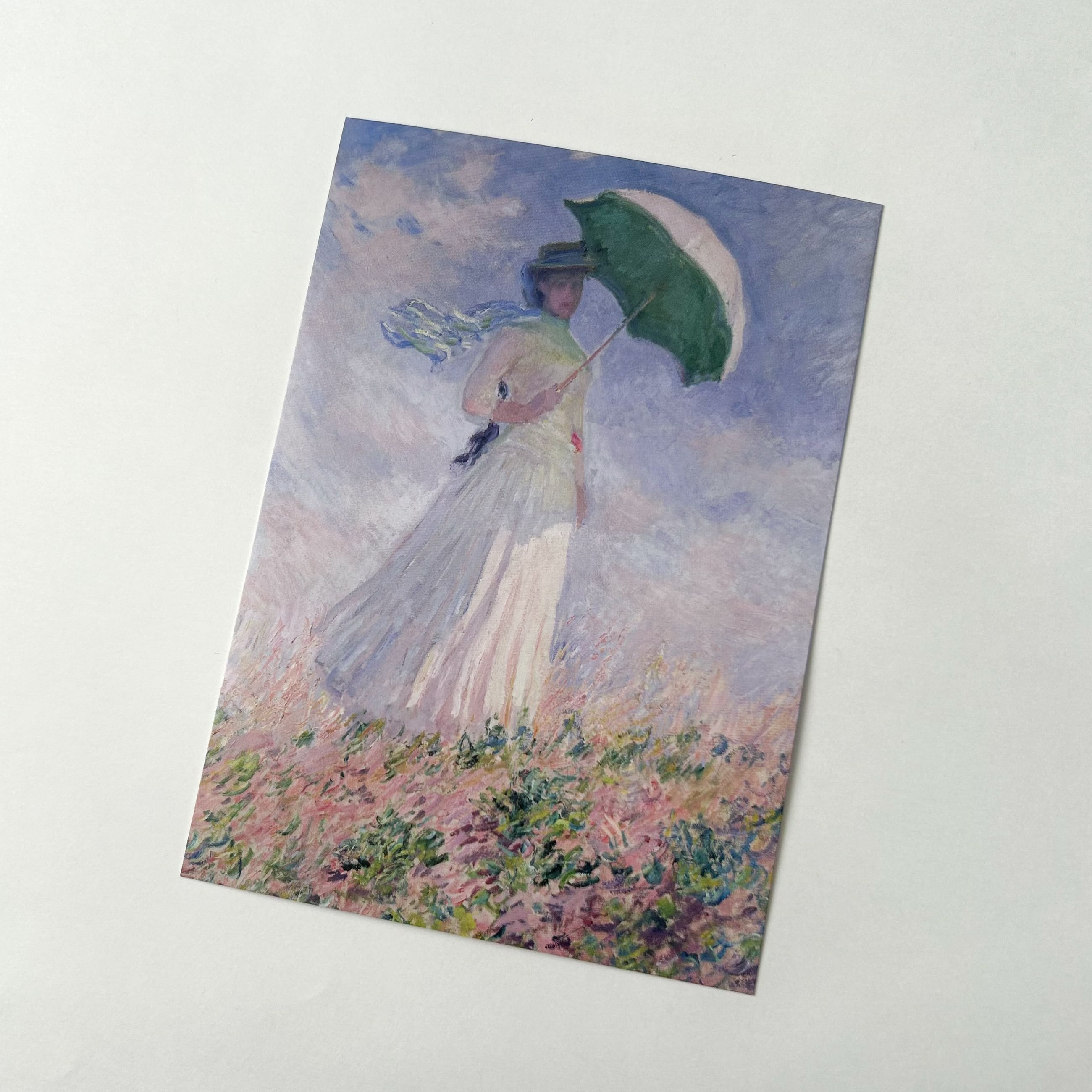 額装絵画　クロード・モネ　日傘をさす女性(右向き) 1886年 額装絵画 クロード・モネ 日傘をさす女性(右向き) 1886年 額装