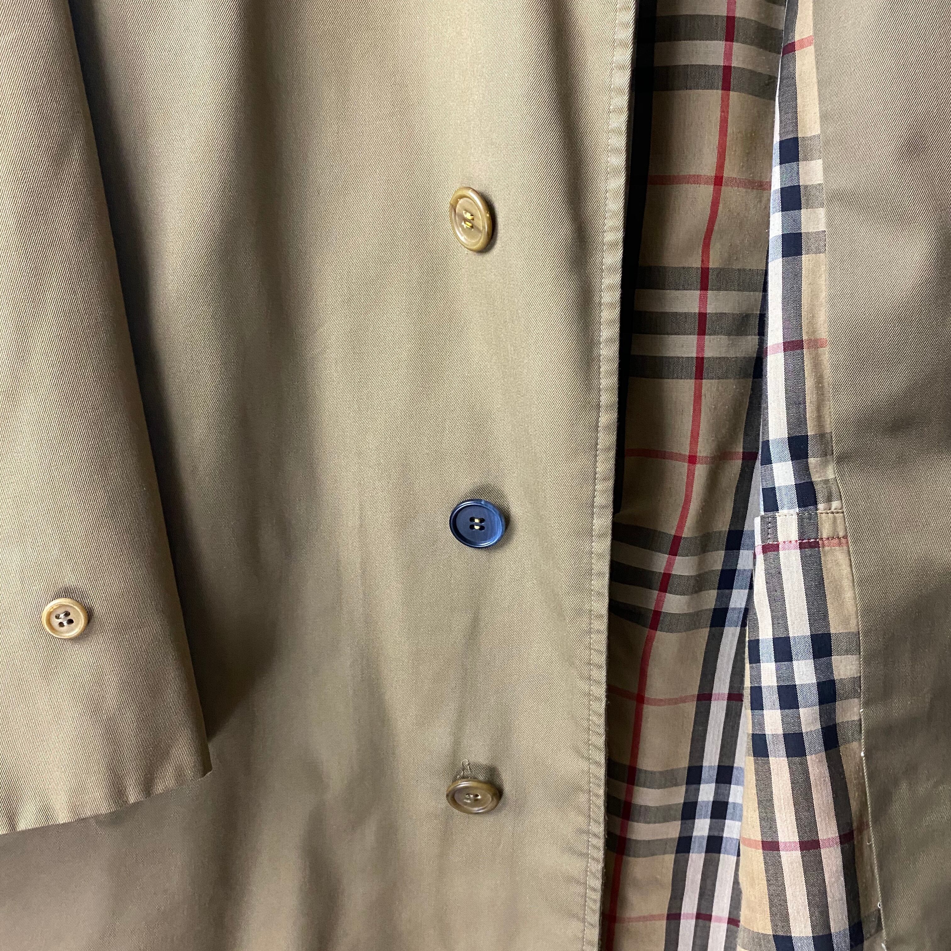 vintage BURBERRYS brown color one panel sleeves balmacaan coat 