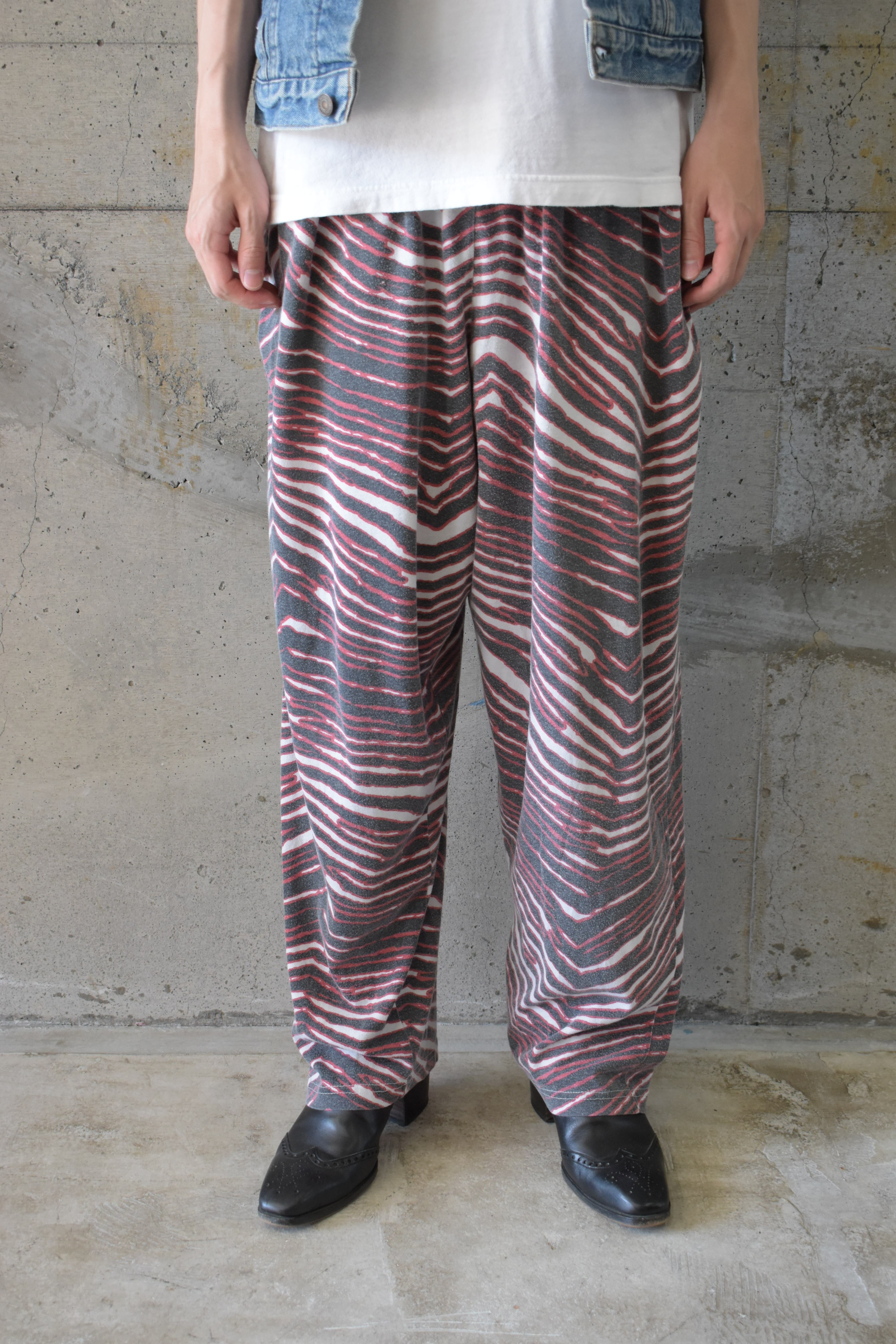 Zebra print relaxed pants
