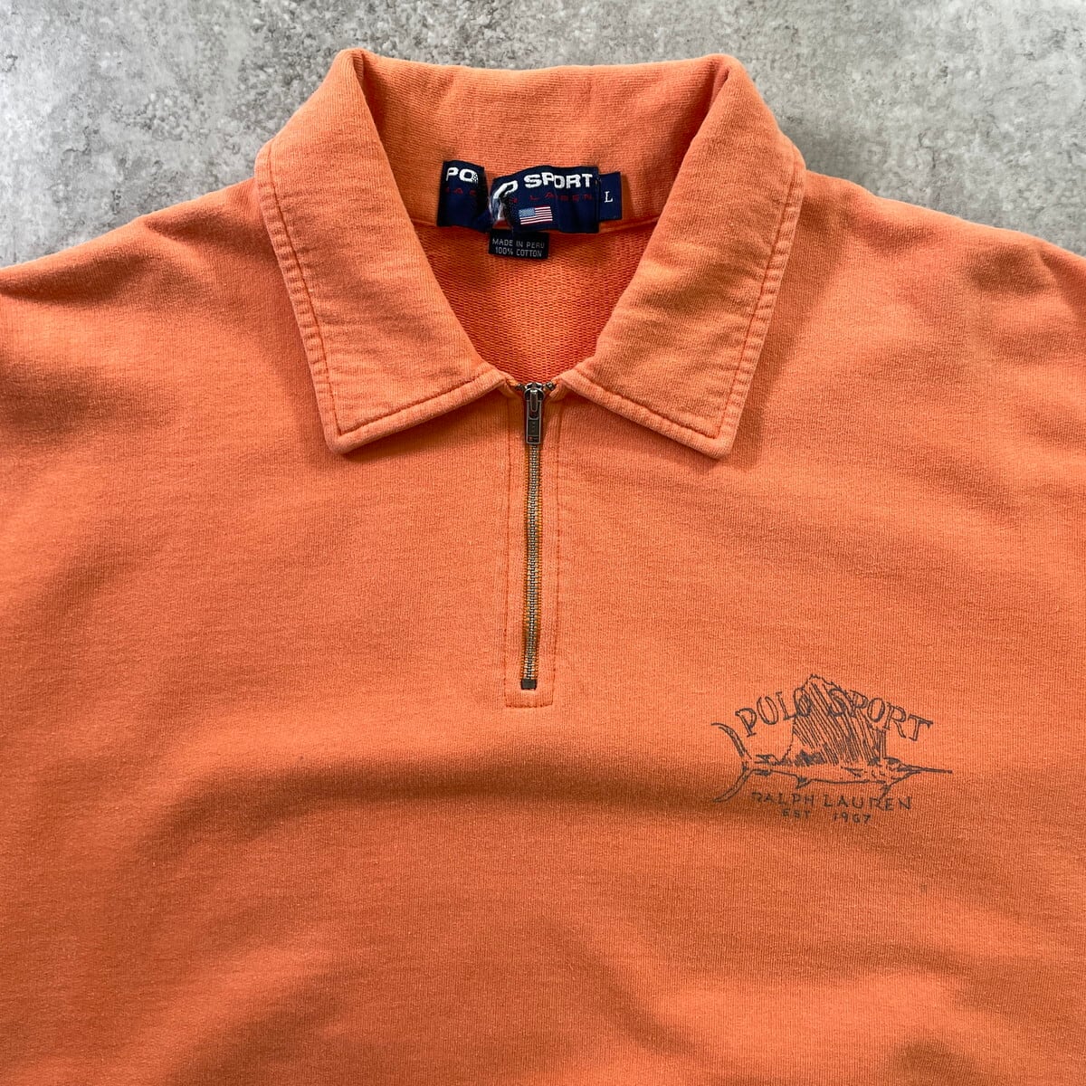 レア! 90s POLO Ralph Lauren フィッシング柄 ポロシャツ POLO RALPH LAUREN（ポロ・ラルフローレン） ヴィンテージ 1990年代
