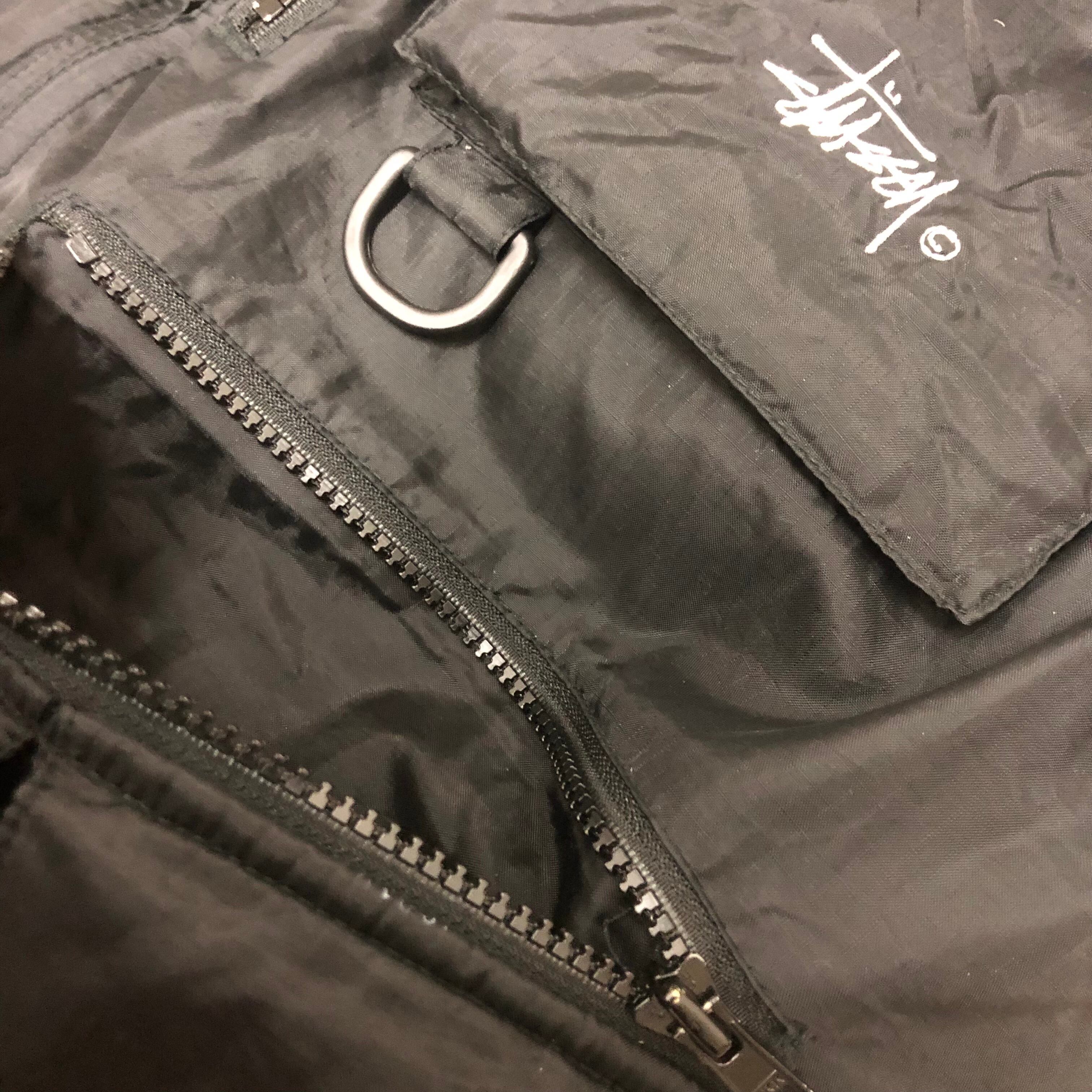 90～00s OLD STUSSY/Reversible Down Vest/Fishing Vest/M