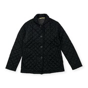 美品 Traditional Weatherwear トラディショナルウェザーウェア 裏地ドット柄 キルティング ジャケット サイズ 36 /ブラック/レディース