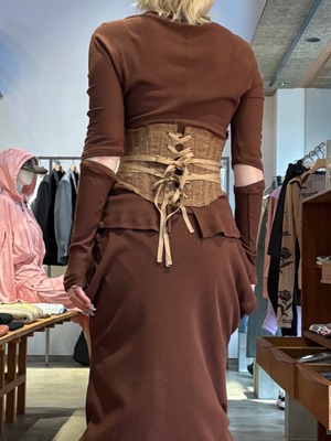 【26SS】MUKCYEN ムッシャン / コルセット / linen gaze corset